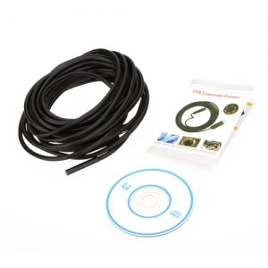 0.3MP Waterproof 5.5mm USB Inspection Camera Borescope Endoscope Snake Scope 6pcs LED 5M Cable