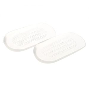 1 Pair Transparent Foot Heel Cups Cushion PU Shoe Pads Half Insoles Anti-slip Feet Care Protector