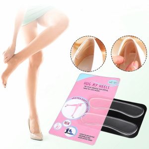 1 Pair Transparent Silicone Shoe Insole Invisible Wear-Resistant High Heel Stickers Foot Care