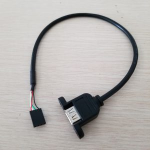 1 pcs motherboard panel mount screw usb a female to dupont 4pin adapter data extension cable 30cm