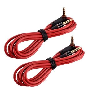 1.2m 4ft red 3.5mm male to male 90 degree right angle aux audio extension cable for phone mp3 mp4 speaker headphone pc