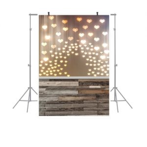 1.5 * 0.9m / 4.9 * 3.0ft Backdrop Photography Background Flower Butterfly Wood Floor Pattern for DSLR Camera Photo Studio Video