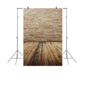 1.5 * 0.9m / 4.9 * 3.0ft Backdrop Photography Background Flower Butterfly Wood Floor Pattern for DSLR Camera Photo Studio Video