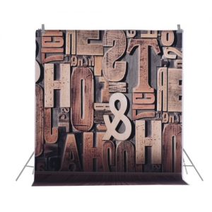 1.5 * 2m/4.9 * 6.5ft Photography Background Backdrop Computer Printed Modern Number Pattern for Children Kid Baby Newborn Pet Photo Studio Portrait Shooting