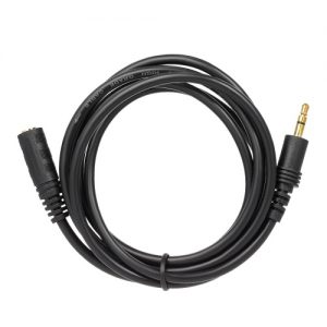 1.5 Meter Audio Extension Cable 3.5mm Jack Male to Female AUX Cable 3.5 mm Audio Extender Cord for Computer Mobile Phones Amplifier Black