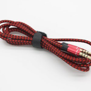 1.5m/3m 3.5mm gold-plated connectors braided fabric male to male aux audio cable cord by dhl 200+