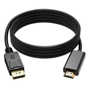 1.8m dp to hdmi cable displayport dp male to hdmi male m/m adapter connector cable for pc notebook hdtv projector laptop