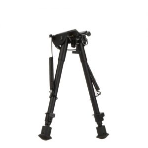 10"-16" 10 Level Adjustable Spring Return Telescopic Portable Sniper Hunting Rifle Bipod Sling Swivel Mount