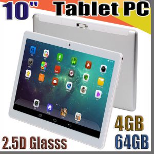 10 inch mtk6580 2.5d glasss ips capacitive touch screen dual sim 3g gps tablet pc 10" android 6.0 octa core 4gb 64gb g-10pb