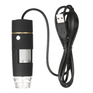 1000X Magnification USB Digital Microscope with OTG Function Endoscope 8-LED Light Magnifying Glass Magnifier with Stand