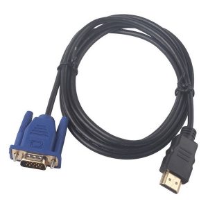 100pcs 1.8m 6ft hdmi to vga male adapter converter cable for tablet pc tv mobile phone 1080p