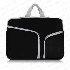 100pcs soft zipper liner sleeve hand bag case cover for apple macbook air pro 11'' 12'' 13" 15"