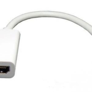 100pcs thunderbolt mini displayport display port dp to hdmi adapter cable for apple mac macbook pro air