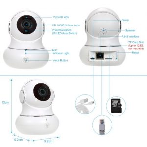 1080P Wireless WiFi IP camera Baby Monitor 3D Panorama Navigation