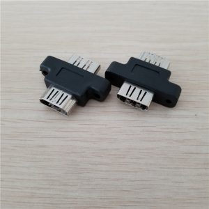 10pc/lot hdmi type a female to female hdmi extender adapter screw lock panel mount connector jack black