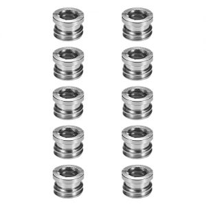 10pcs 1/4"-20 to 3/8"-16 Reducer Bushing Convert Screw Adapter for Tripod Monopod Ballhead LED Light Stand DSLR Camera