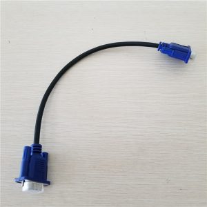 10pcs/lot 15pin vga svga d-sub hd15 monitor male to male video short cable cord 30cm/11.8"