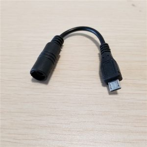 10pcs/lot 5.5mm x 2.1mm dc female to micro usb male charging cable for mobile phone tablet 10cm/3.9"