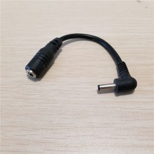 10pcs/lot 90 degree dc 3.5mm x 1.35mm adapter male to female converter data extension cable 10cm