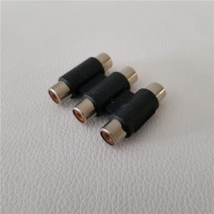 10pcs/lot audio converter 3 rca port adapter plug for audio kyeboard conversion