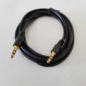 10pcs/lot dc 3.5mm to 2.5mm adapter car audio aux connection data extension power cable black super flexible 1.5m