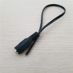 10pcs/lot dc 5.5mm x 2.1mm power adapter female for cctv power charger data cable 12v 30cm