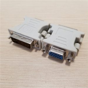 10pcs/lot dvi 24pin & 5pin to vga 15pin adapter cable dvi dvi-i male to vga female video converter adapter plug