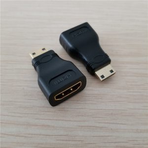 10pcs/lot hdmi adapter to mini hdmi gold-plated adapter female to male converter jack for computer camera notebook