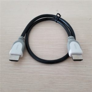 10pcs/lot hdmi type a adapter data extension cable with white plug male to male 50cm black cable