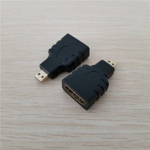 10pcs/lot hdmi type a female to micro hdmi type d male adapter converter connector for dv camera tablet to hd tv projector