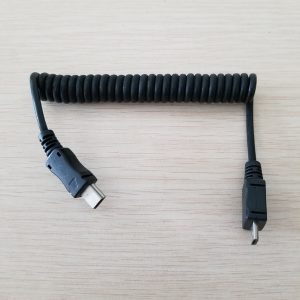 10pcs/lot micro usb male to mini 5pin male spring data cable for portable battery