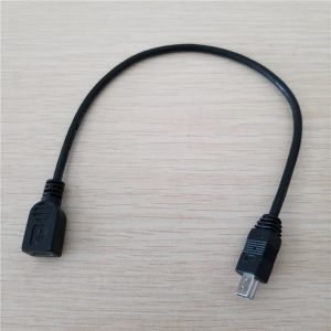 10pcs/lot mini usb 5pin t port data extension power cable male to female for mini mp4 phone psp 25cm