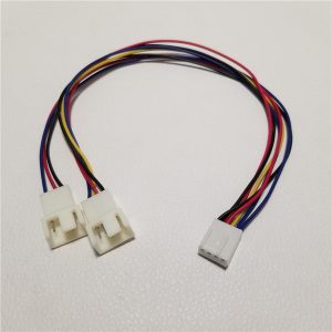 10pcs/lot motherboard cooling fan power splitter cable 4pin to 3pin & 4pin female to male for pc diy 27cm