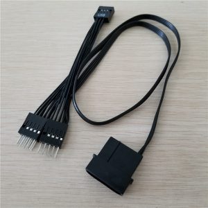 10pcs/lot motherboard mainboard usb 9pin dupont data extension power cable female to male splitter type black 50cm+10cm