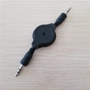 10pcs/lot retractable audio aux cable male to male for mobile phone car audio 3.5mm