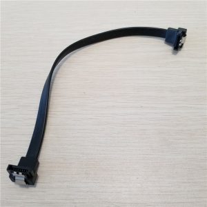 10pcs/lot ultra-short sata 2 high-speed hard disk data cable buckle black 14cm