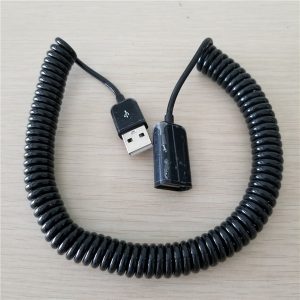 10pcs/lot usb 2.0 spring telescopic data extension cable male to female for camera mouse usb devices 3m