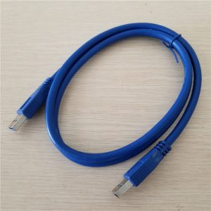 10pcs/lot usb 3.0 male to male hard drive data extension cable blue 1m