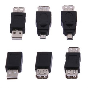 10set/lot new 12 in 1 usb 2.0 otg adapter kit conbination male to female micro usb mini usb 5pin converter plug jack