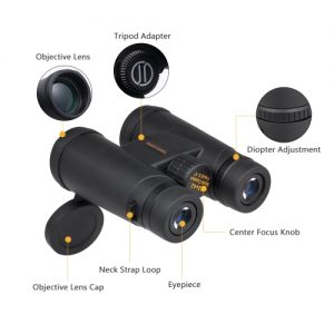 12x42 High Powered Fogproof Binoculars Professional Wide Angle Bird Watching Binoculars Telescope