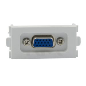 15 pin solderless vga computer sockets vga wall plates 86 panel 3 + 4 white vga module