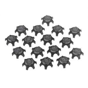 16Pcs Black Easy Replacement Spikes Ultra Thin Cleats for Golf Shoes