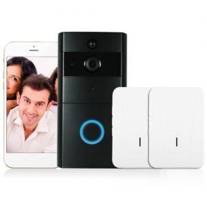 1*720P WiFi Visual Intercom Door Phone+2*Wireless Doorbell Chime