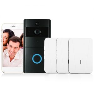 1*720P WiFi Visual Intercom Door Phone+3*Wireless Doorbell Chime