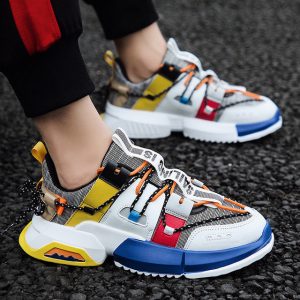 19th Season New Men's Fashion Week With The Same Paragraph Sports Shoes Trend Breathable Casual Shoes Retro Fashion Men'