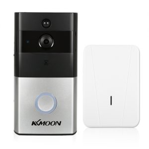 1*KKmoon 720P WiFi Visual Intercom Door Phone+1*Wireless Doorbell Chime