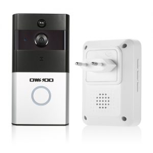 1*OWSOO 720P WiFi Visual Intercom Door Phone+1*Wireless Doorbell Chime