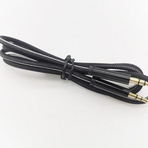 1m/3ft od 3.8 3.5mm fabric denim male to male car extension aux audio cable via dhl 100+