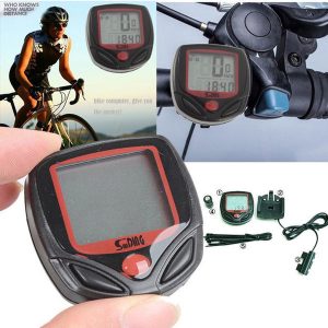 1pcs waterproof bicycle cycle lcd display digital computer speedometer odometer computing protable satch bicycle accessories