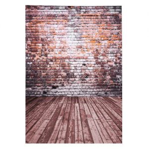 2 * 3m/6.6 * 9.8ft Large Photography Backdrop Background Brick Lamp Pattern for Baby Newborn Children Teen Adult Photo Video Studio